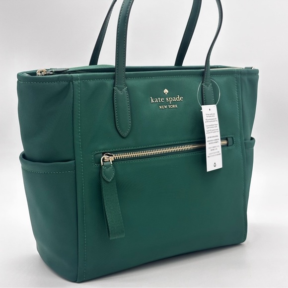 Kate Spade Medium Chelsea Satchel Bag Green - Picture 3 of 12